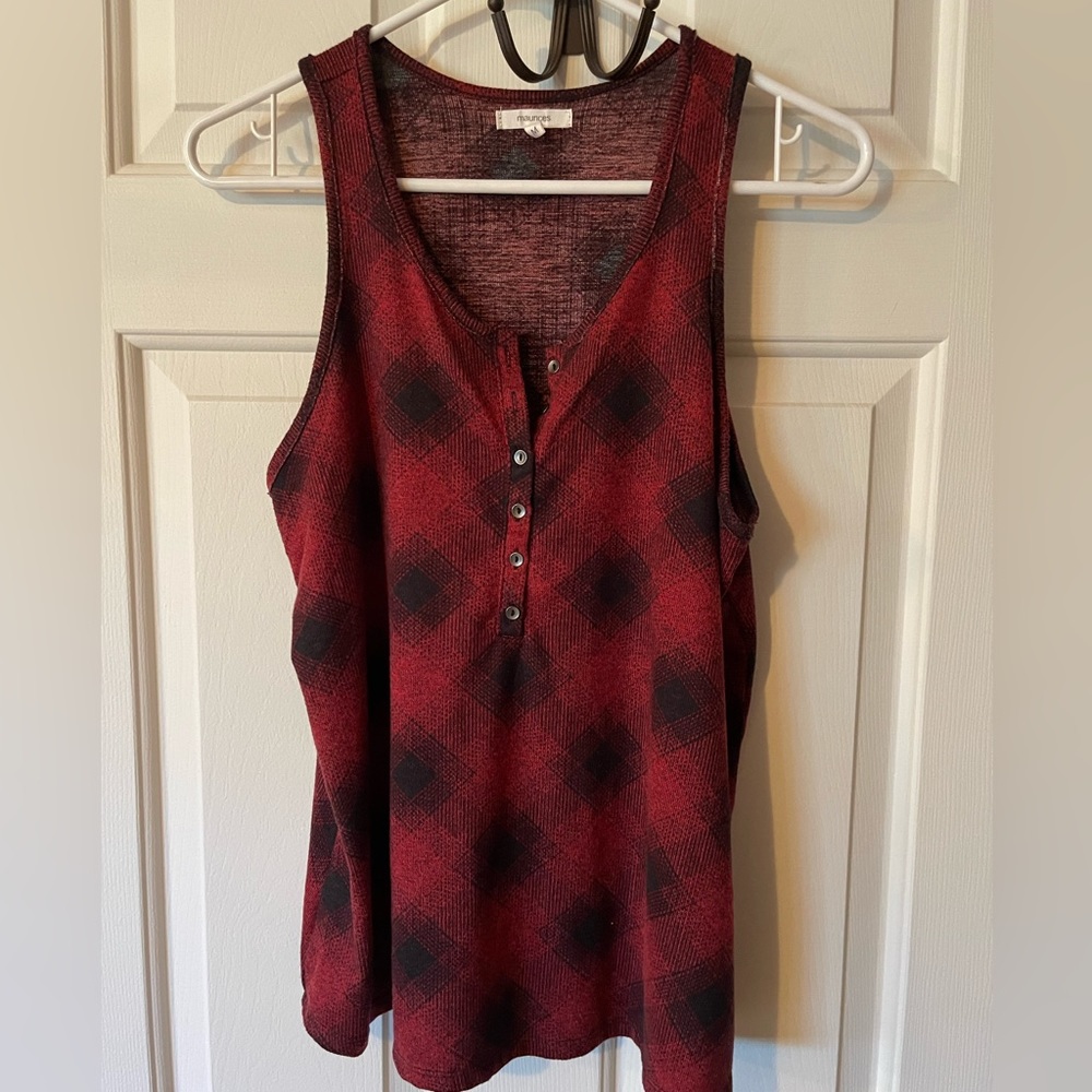Plaid tank top
